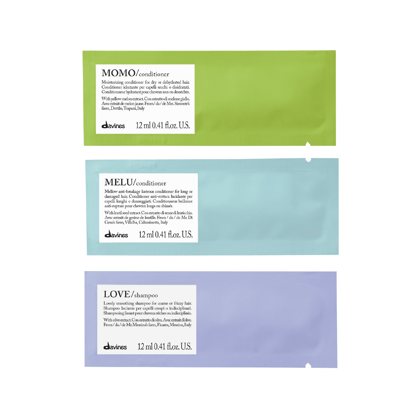 3 Blisters Davines